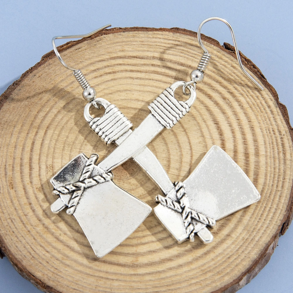 Creative Female Axe Pendant Retro Alloy Earrings