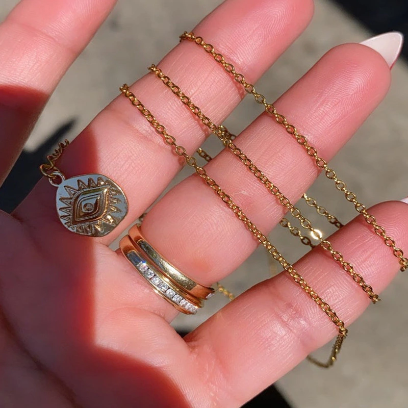 Fashion Alloy Metal Turkish Eye Waist Chain Casual Summer Jeans Chain