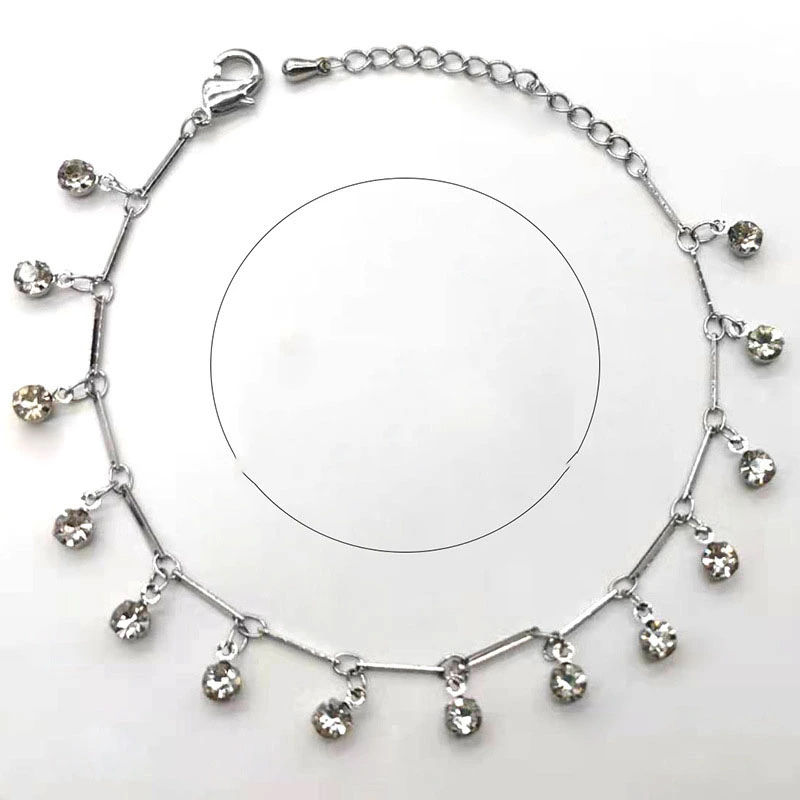 Fashion Simple Crystal Diamond All-match Anklet