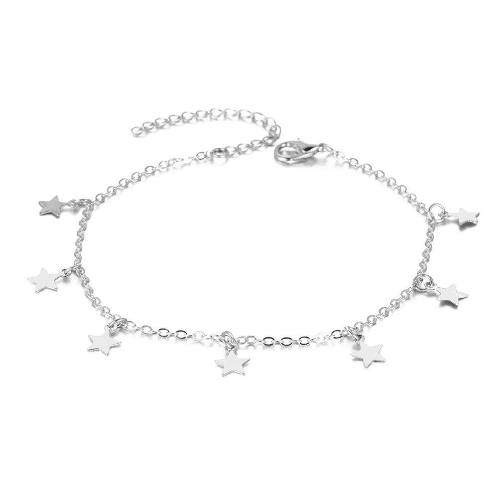 Simple Star Fashion Anklet Retro Wild European Style Jewelry