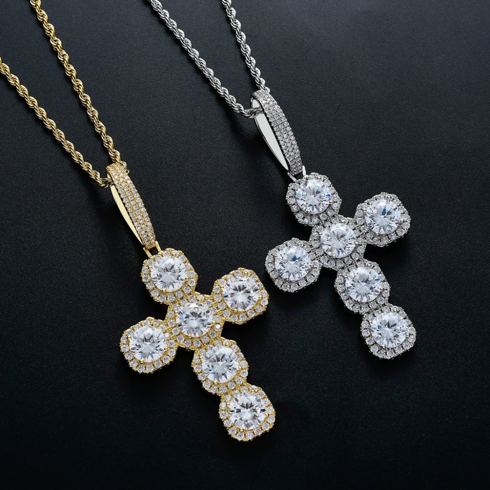 Fashion High Oversized Cross Solid Pendant