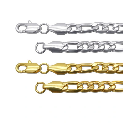 3 To 1 Chain Electroplated Gold 6MM Side Chain