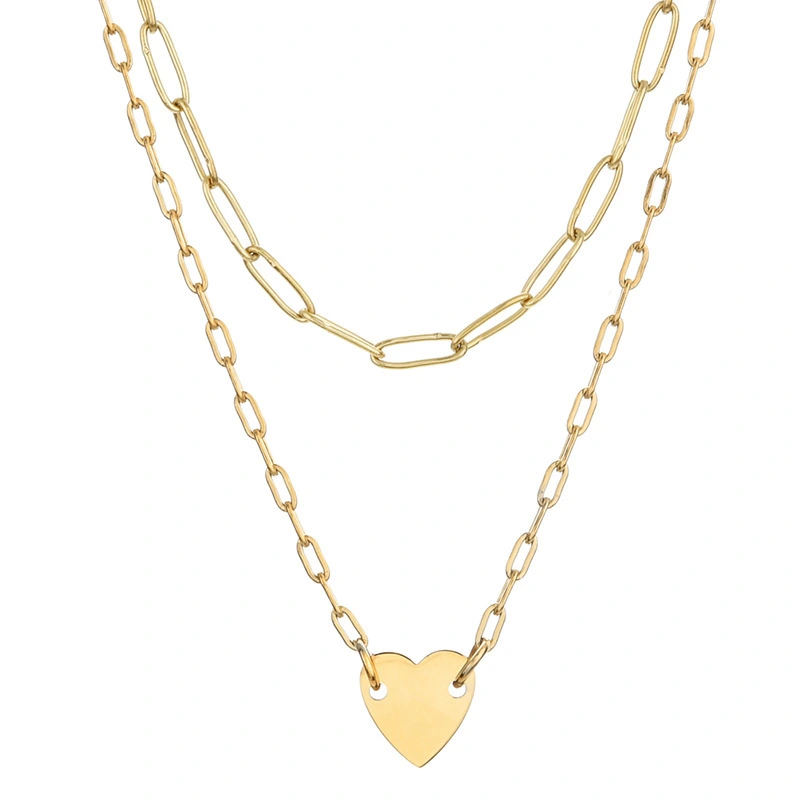 Fashion Ladies Double Paper Clip Chain