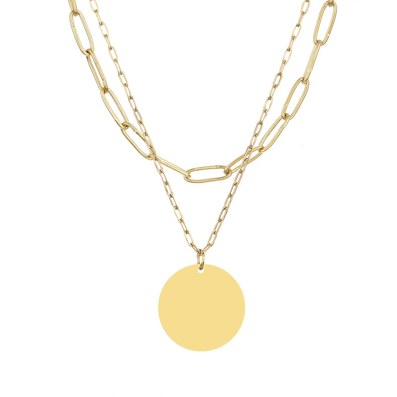 Fashion Ladies Double Paper Clip Chain