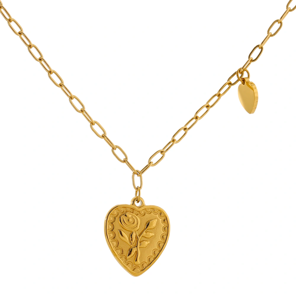High Sense Rose Flower Necklace Female Simple Love Clavicle Chain
