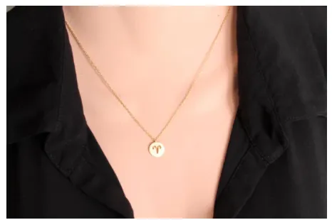 Elegant Intellectual Aries Clavicle Necklace