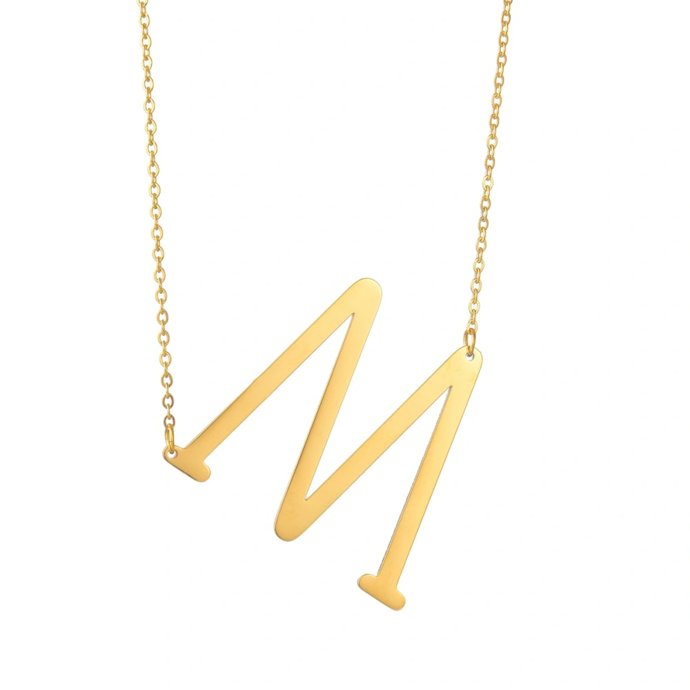 Fashion English Large Letter Necklace