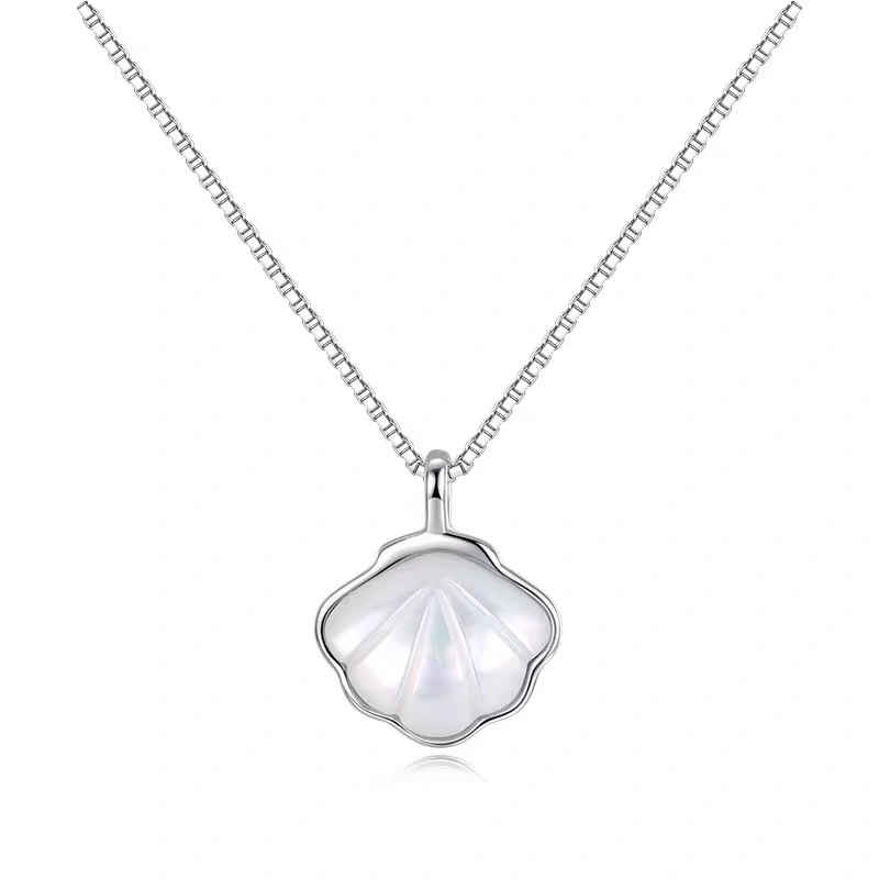 Sterling Silver One Shell Necklace, Light Luxury And Niche Design