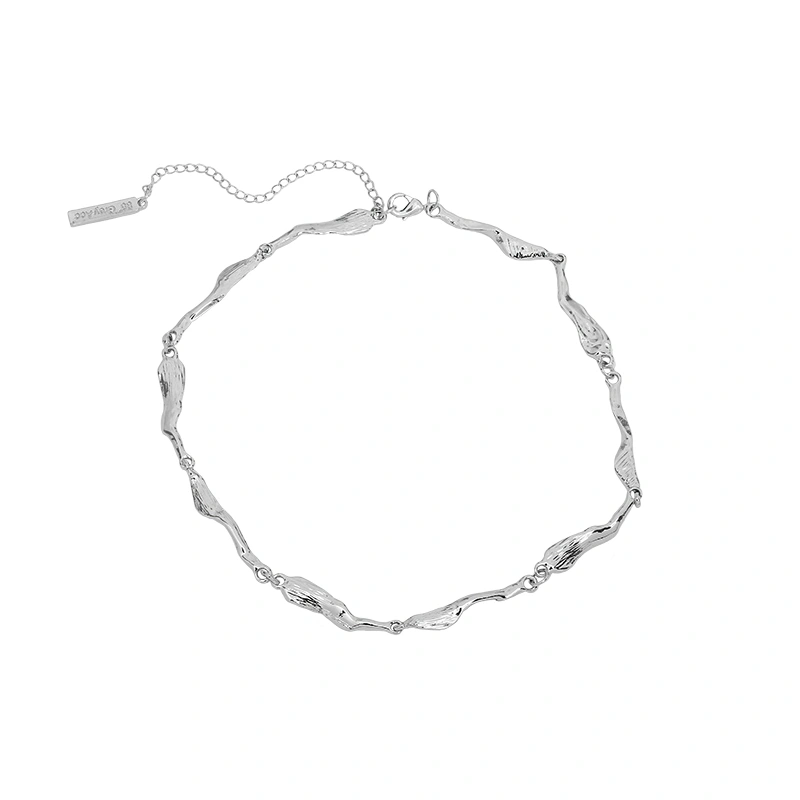 Silver Irregular Necklace Women"s Simple Cool Style Choker Collar Chain New Fashion Neck Chain