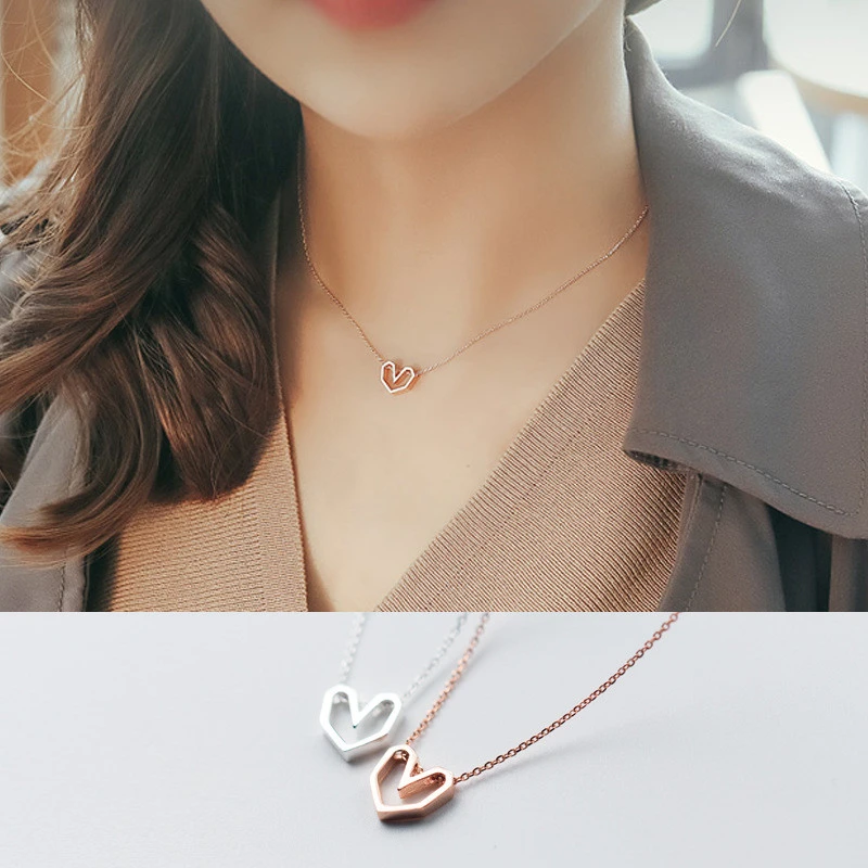 Rose Gold Sweet Student Short Clavicle Chain