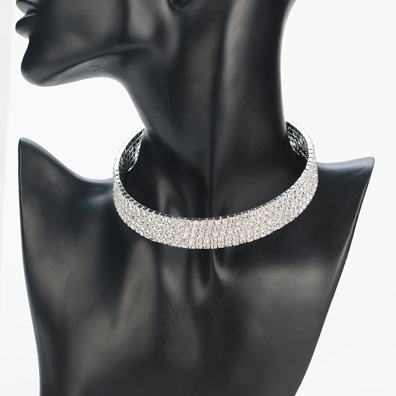 Short Rhinestone Clavicle Chain Collar Collar Women'S Accessories
