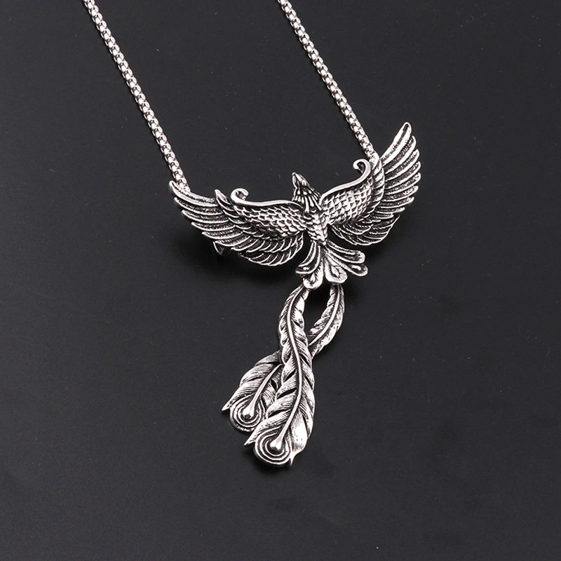 Korean Alloy Big Phoenix Pendant Men's And Women's Jewelry Wings