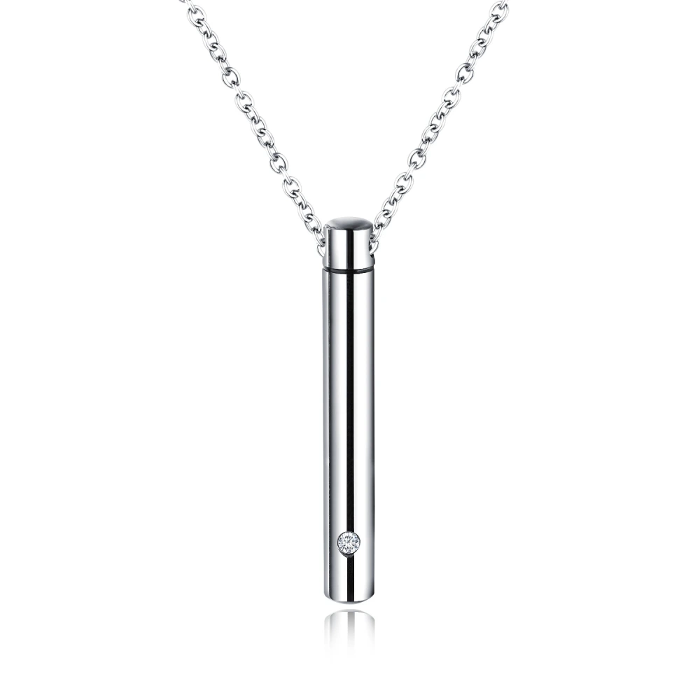 Creative Openable Stainless Steel Perfume Bottle Pendant