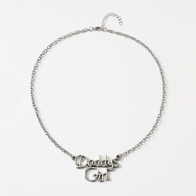 Dad's Girl English Alphabet Necklace Father Daughter