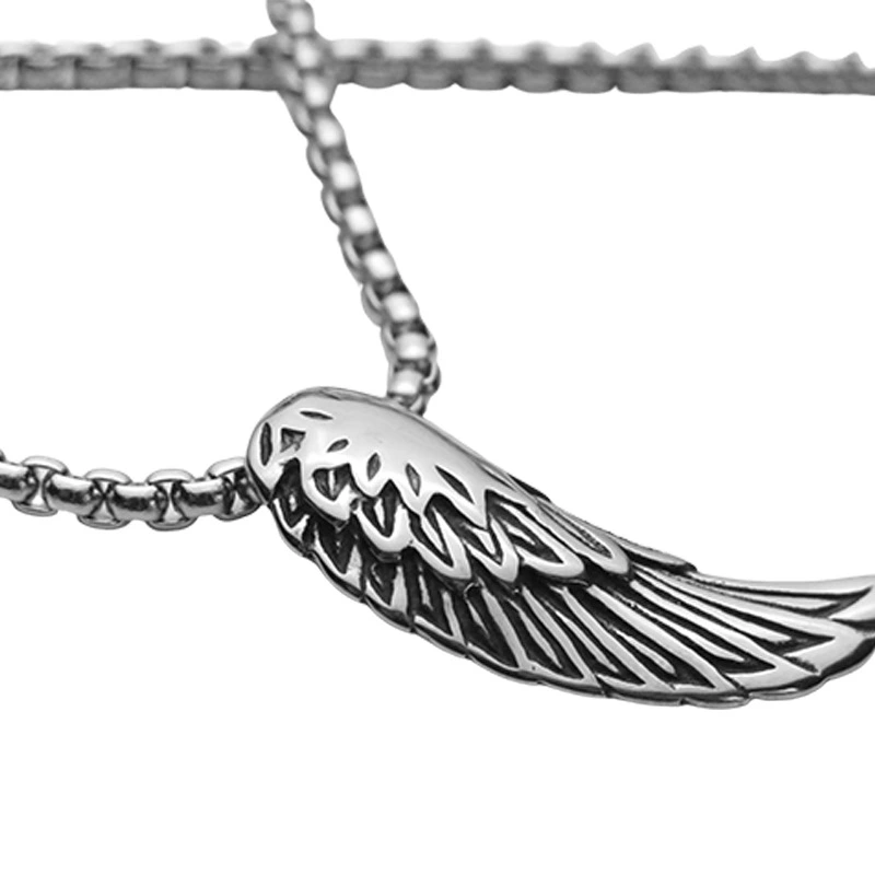 Small Wing Titanium Steel Pendant Personalized Angel Wing Stainless Steel Sweater Chain Fashion All-match Pendant