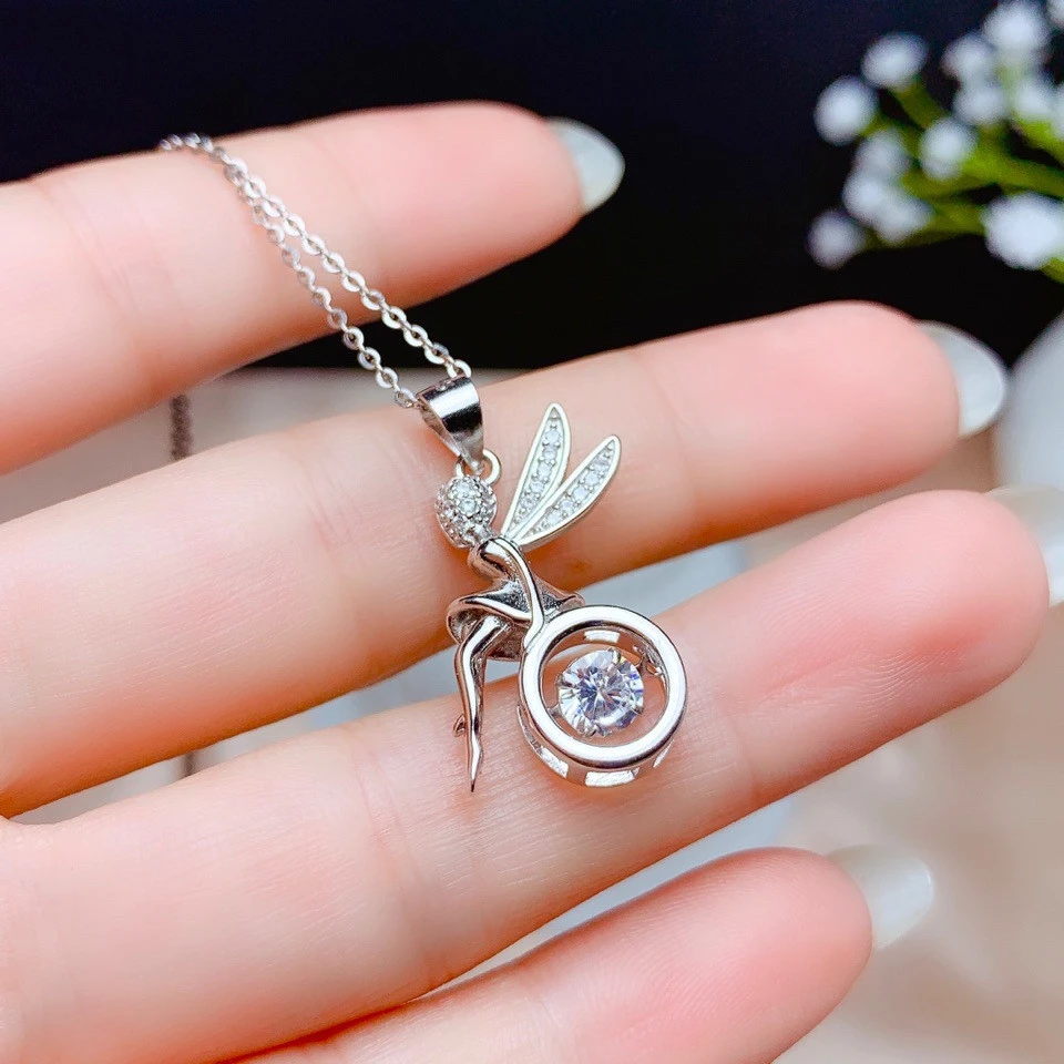 Silver Pendant Empty Holder Silver Holder Moissan Diamond Empty Holder