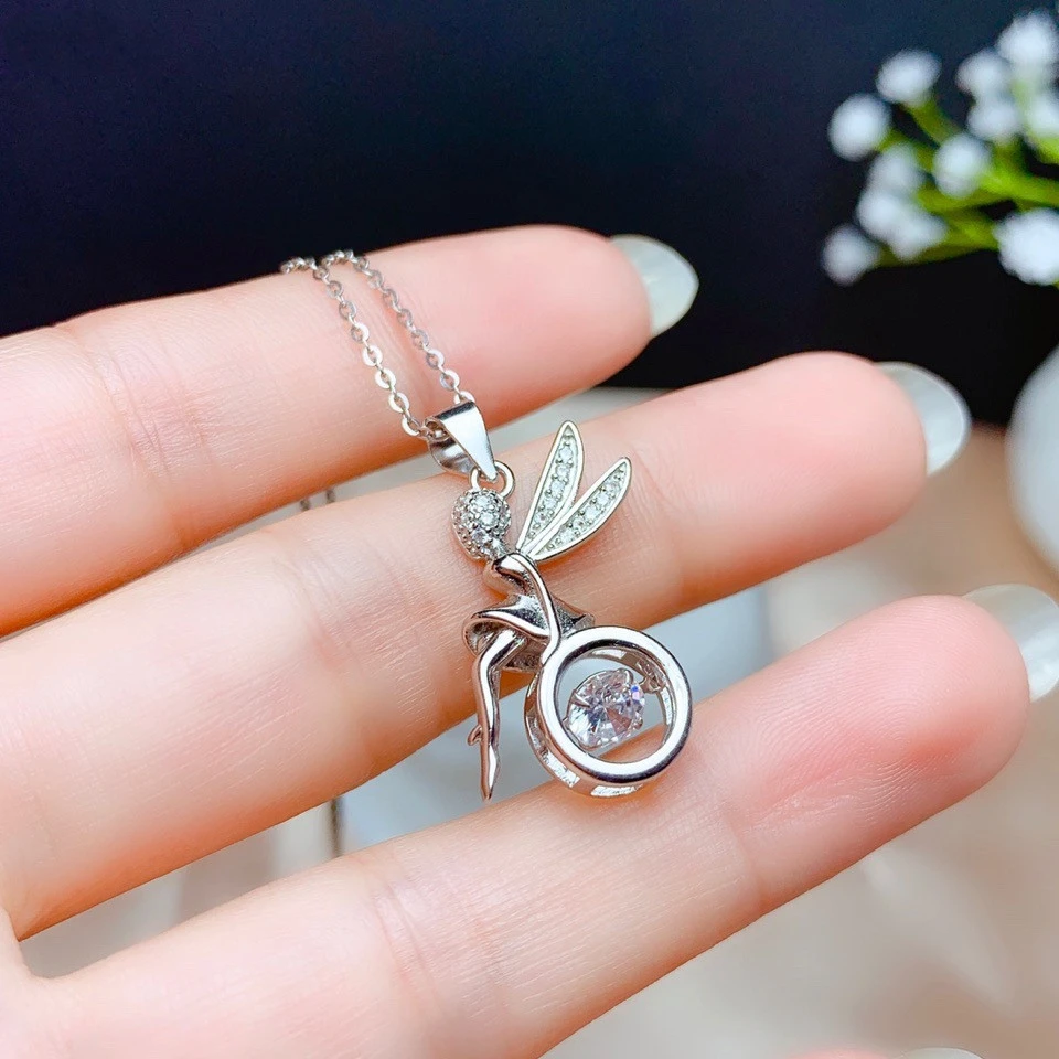 Silver Pendant Empty Holder Silver Holder Moissan Diamond Empty Holder