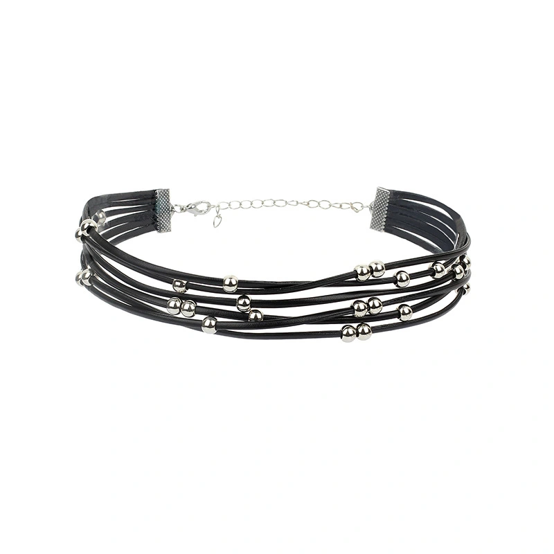 Accessories Beaded Multilayer Necklace Gothic Dark Wind