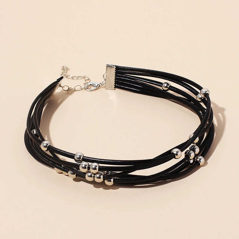 Accessories Beaded Multilayer Necklace Gothic Dark Wind