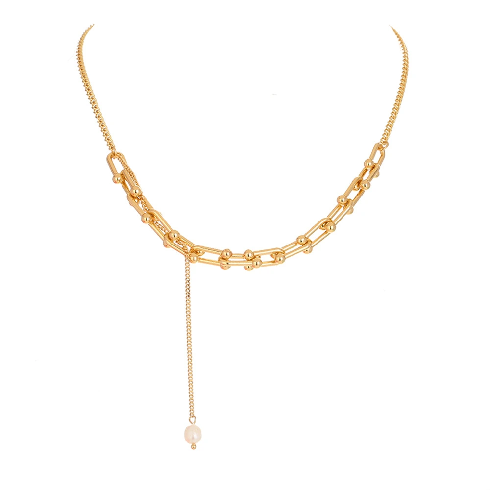 Fashion Chain U-shaped Stitching Clavicle Chain