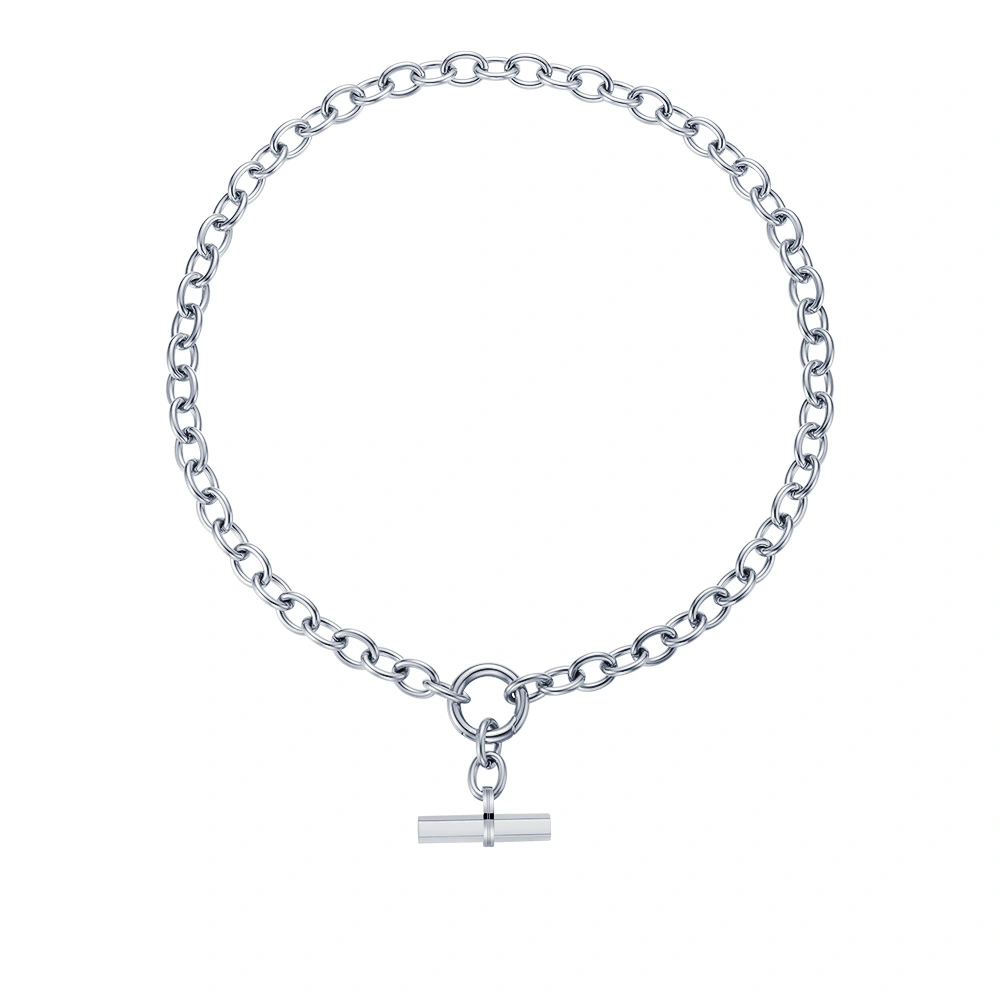 18K Gold-plated Titanium Steel European And American Personality O-shaped Thick Chain
