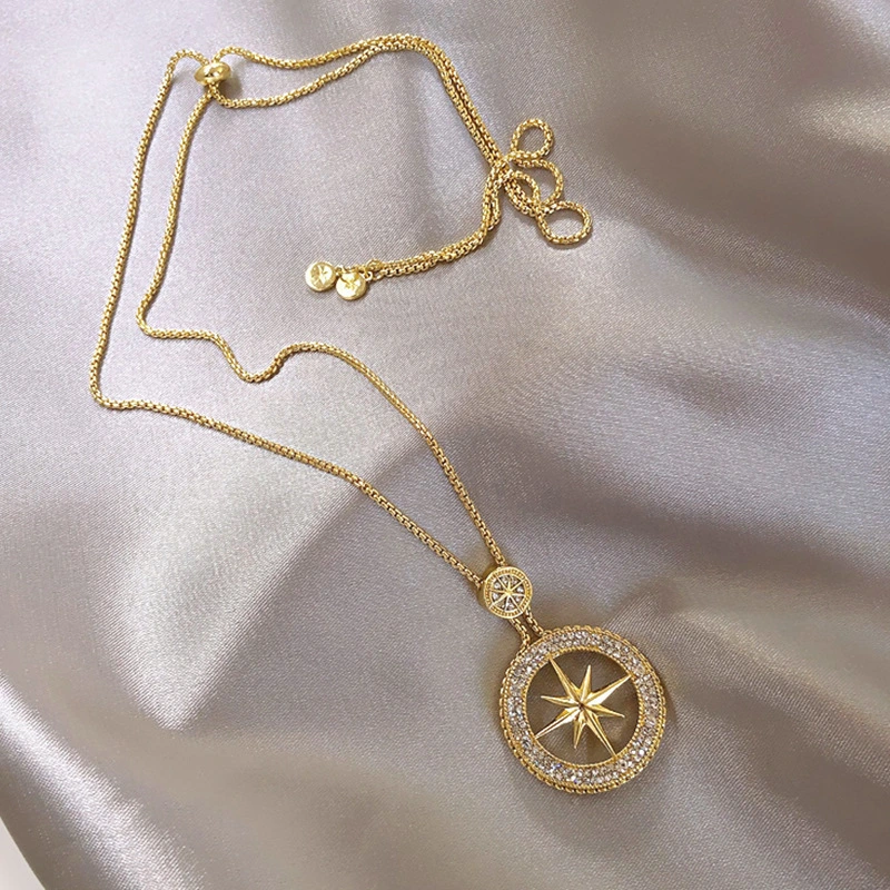 Eight-pointed Star Sweater Chain Sweater Necklace