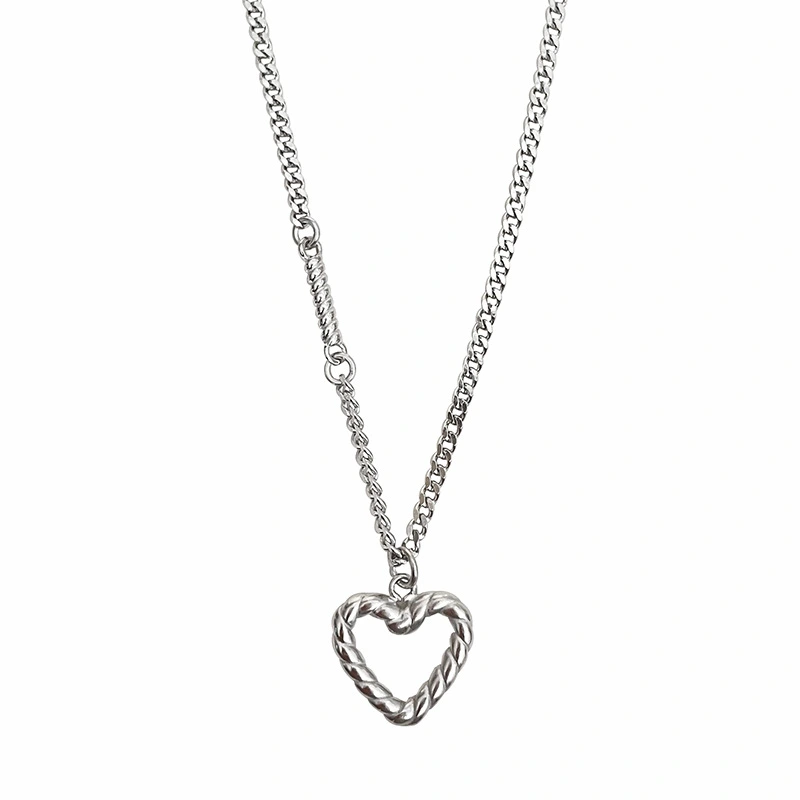 Korea Summer New Trendy S925 Sterling Silver Love Necklace