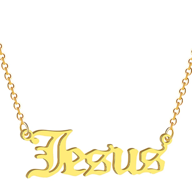 European And American New Fashion Titanium Steel English Letters