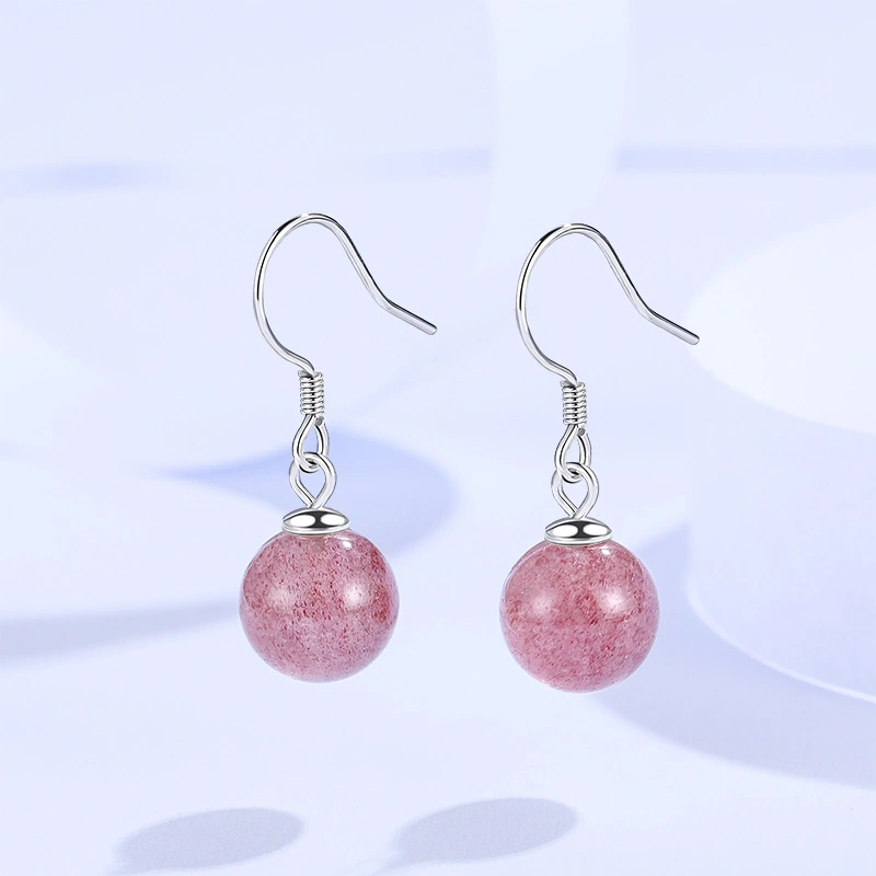 Fashion Bead Earrings Custom Sweet Net Celebrity Niche Temperament Earrings