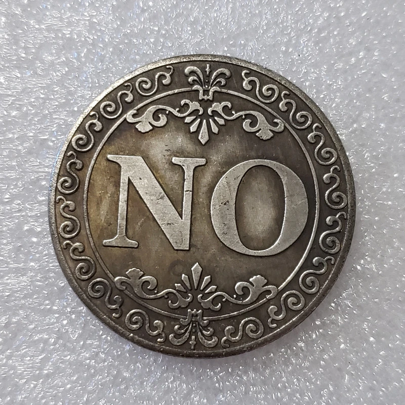 Antique Crafts YESNO Decision Coin Commemorative Coin Silver Dollar Foreign Trade