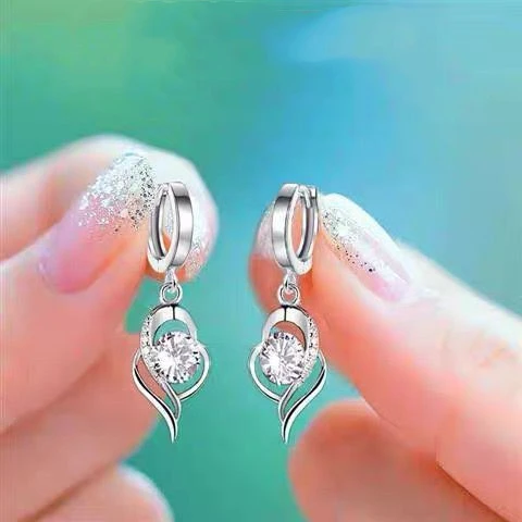 Fashion New Trendy Earrings Heart-shaped Earrings