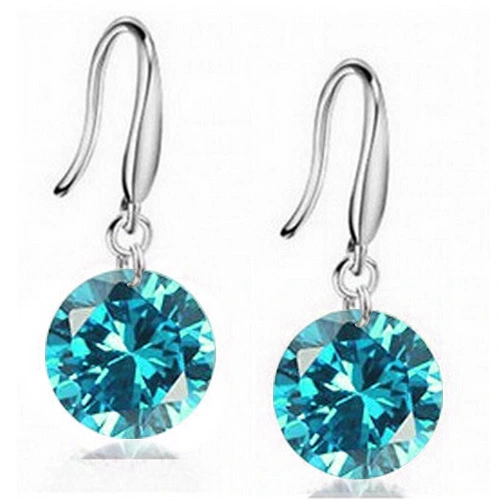 Zircon Earrings Multicolor Korean Fashion