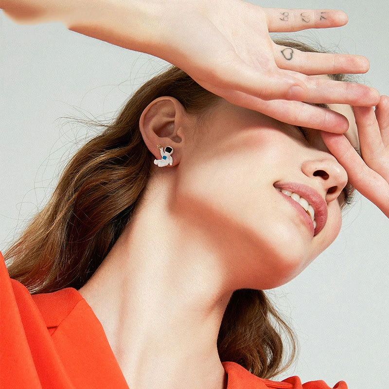 Creative Cute Planet Astronaut Earrings