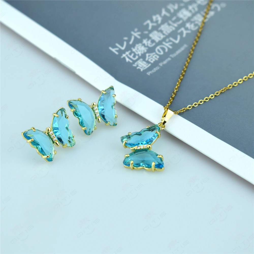 Butterfly Jewelry Set Sen Series Sweet Earrings