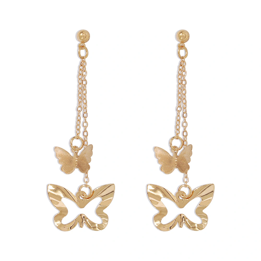 Butterfly Hollow Personality Long Earrings