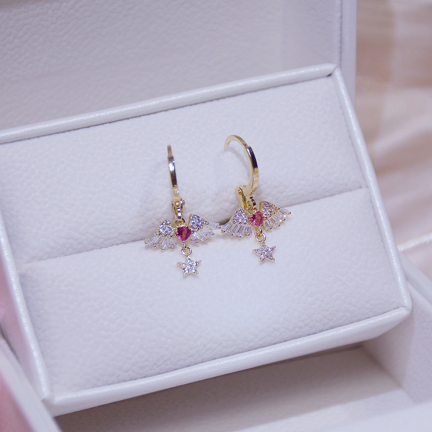 Silver Needle Stud Earrings Diamond Gold Earring Stud Earrings Cute