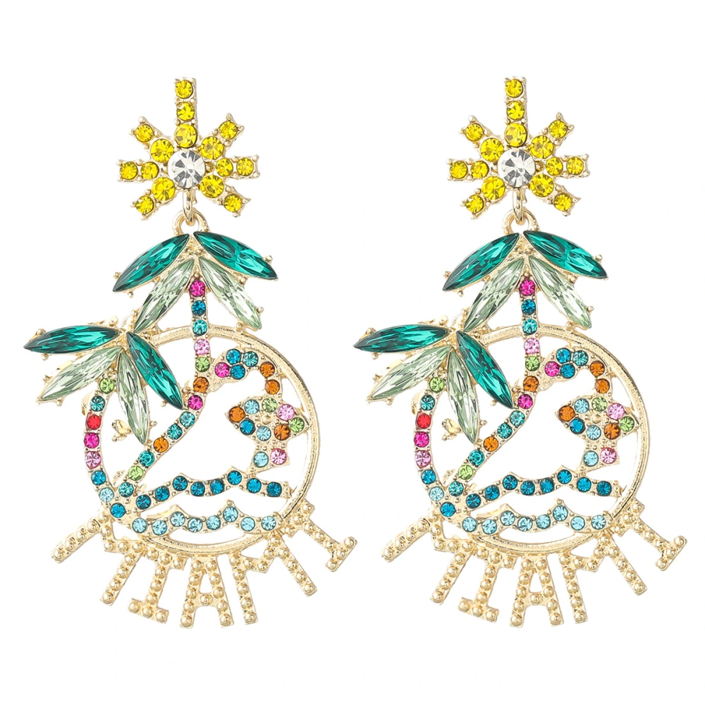 Beach Coconut Tree Earrings Women European And American Earrings