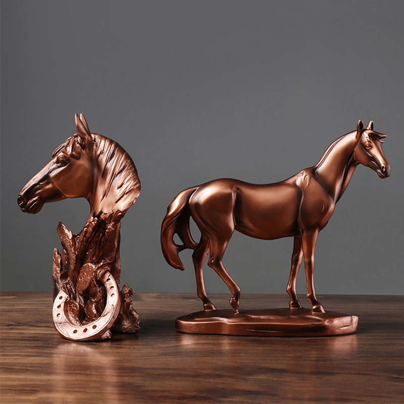 War Horse Bronze Horse Head Power Horse Resin Crafts