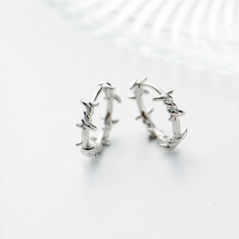 Thorns Earrings Temperament S925 Sterling Silver