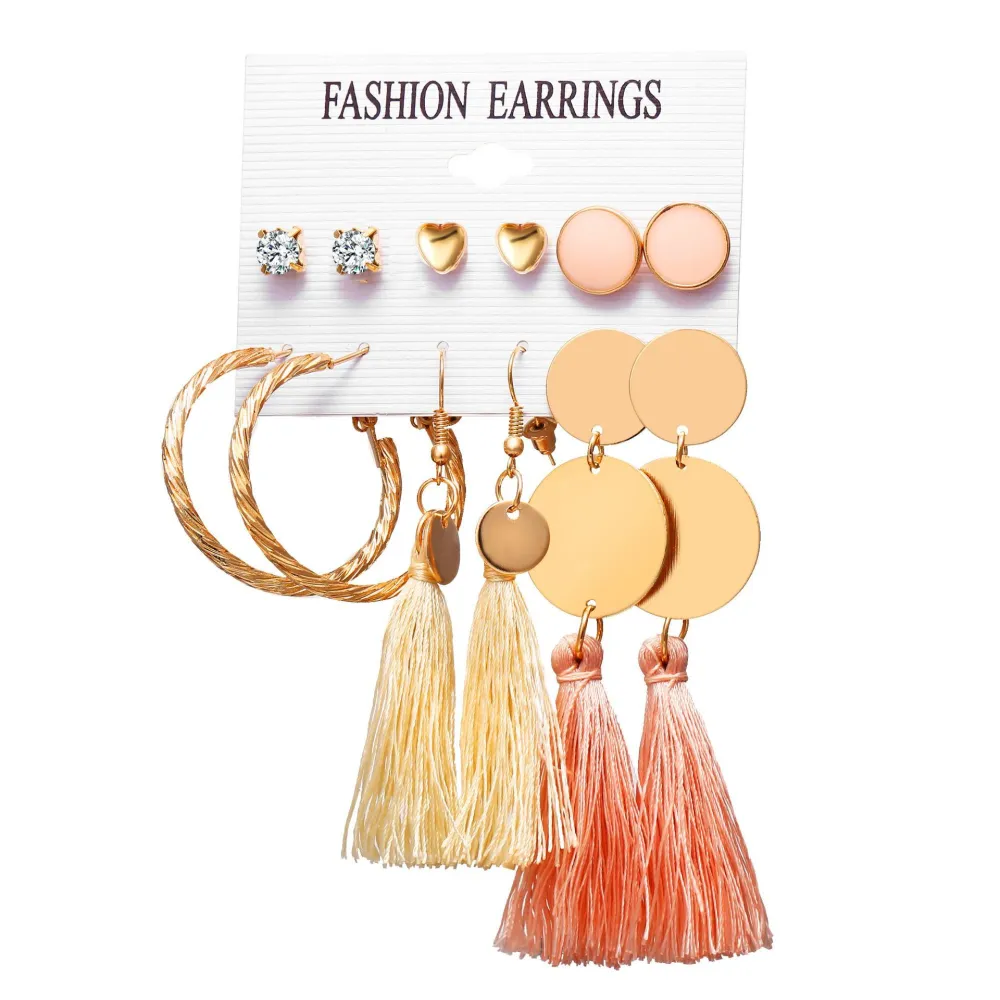 Fashion Creative Tassel Flower Earrings