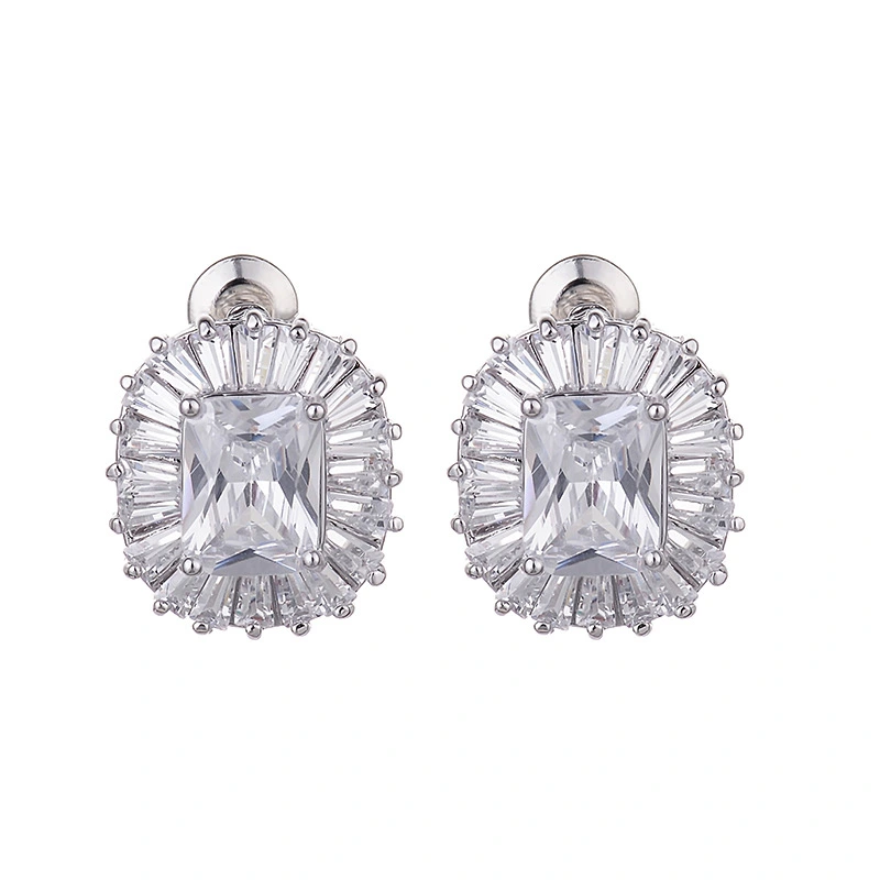 All-match Fashion Simple Zircon Earrings