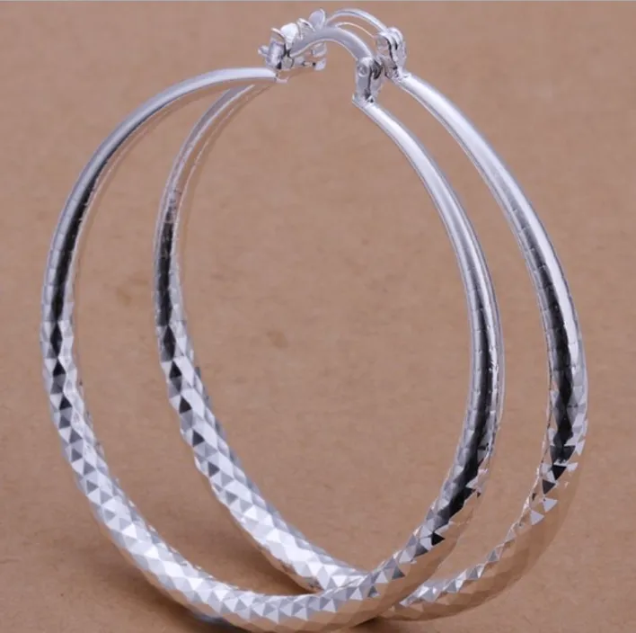 925 Silver Exaggerated Large Hoop Earrings Hoop Earrings