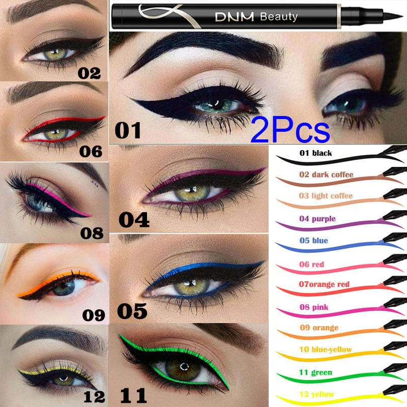 DNM12 Color Liquid Eyeliner Long-lasting Waterproof And Non-smudge