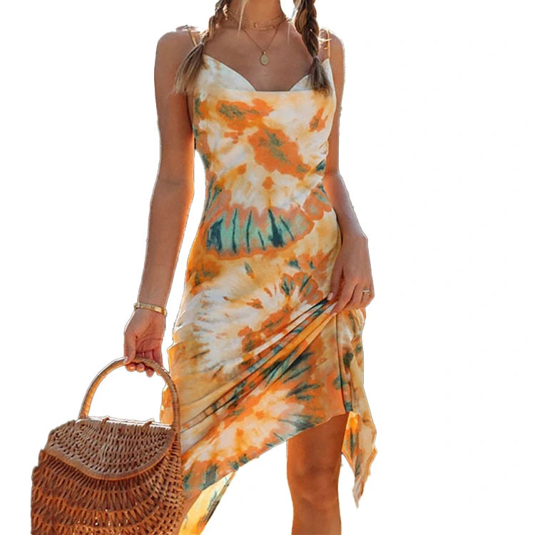  European And American Foreign Trade Women's Summer New Sexy Print
