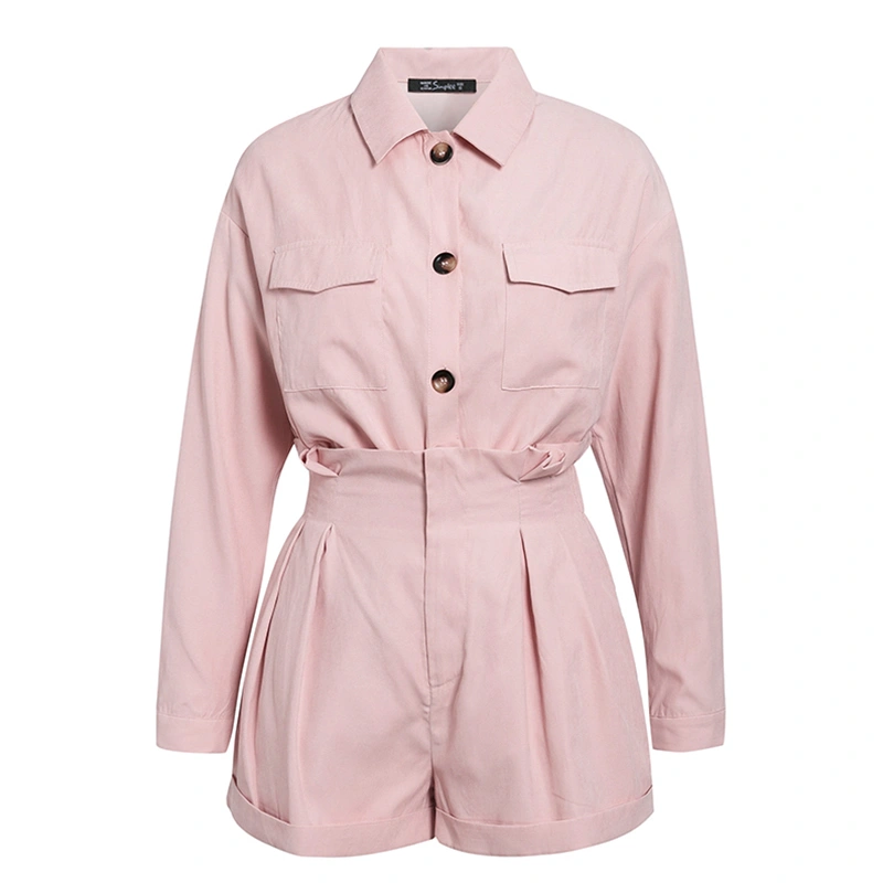 Fashionable pink suit