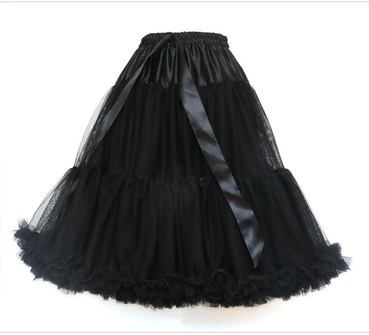 Adult Version Of Extra-long Pure Color Tutu Skirt