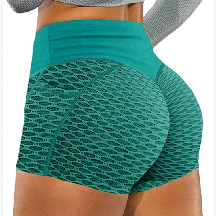 Jacquard Honeycomb Bird Eye Pocket Sports Yoga Fitness Hip Three-Point Pants