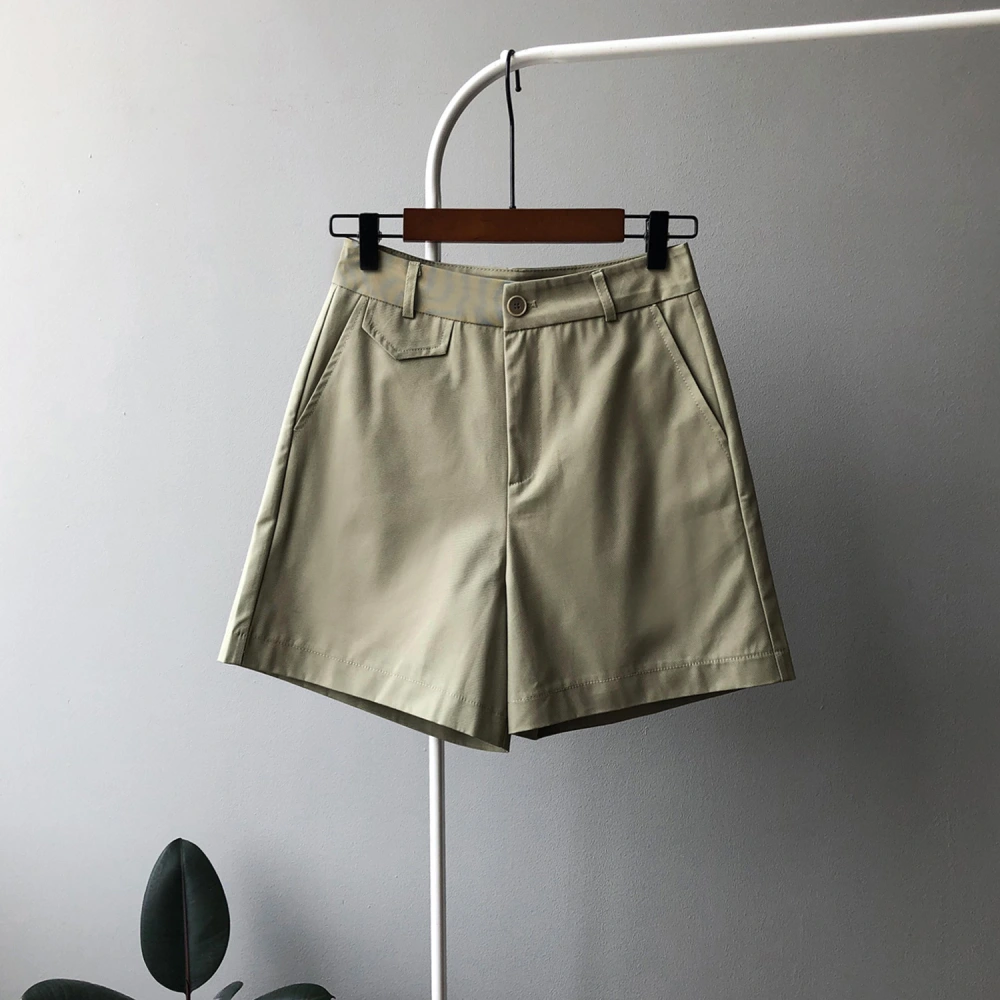 Summer New Style High Waist Slim Temperament Casual Commuter Shorts Women