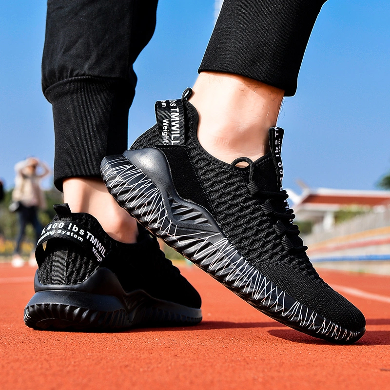Summer Flying Woven Couple Sports Running Shoes