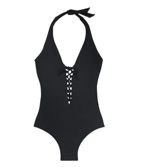 New Style Bikini Swim Fashion Sexy Solid Color One-piece Swimsuit